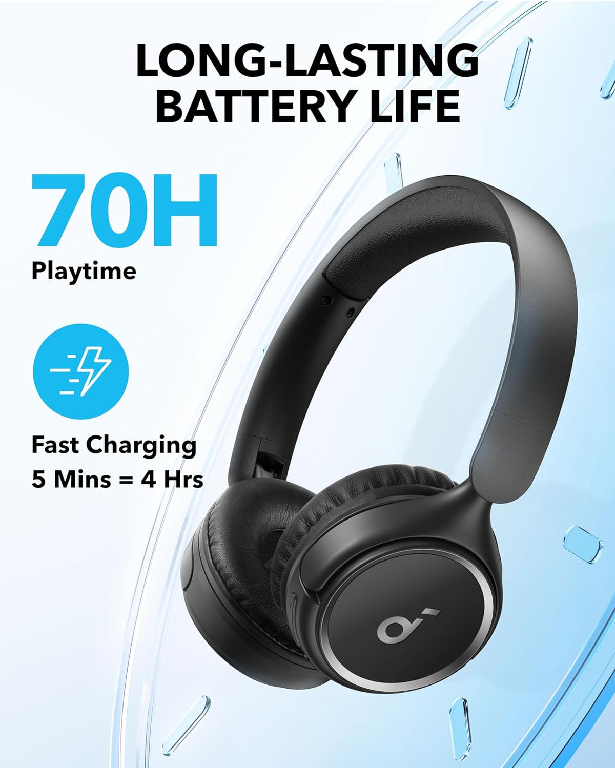 Casque Anker Sans Fil soundcore H30i Basses Puissantes Bluetooth 5.3 et Charge Rapide - سماعات الرأس اللاسلكية بصوت نقي