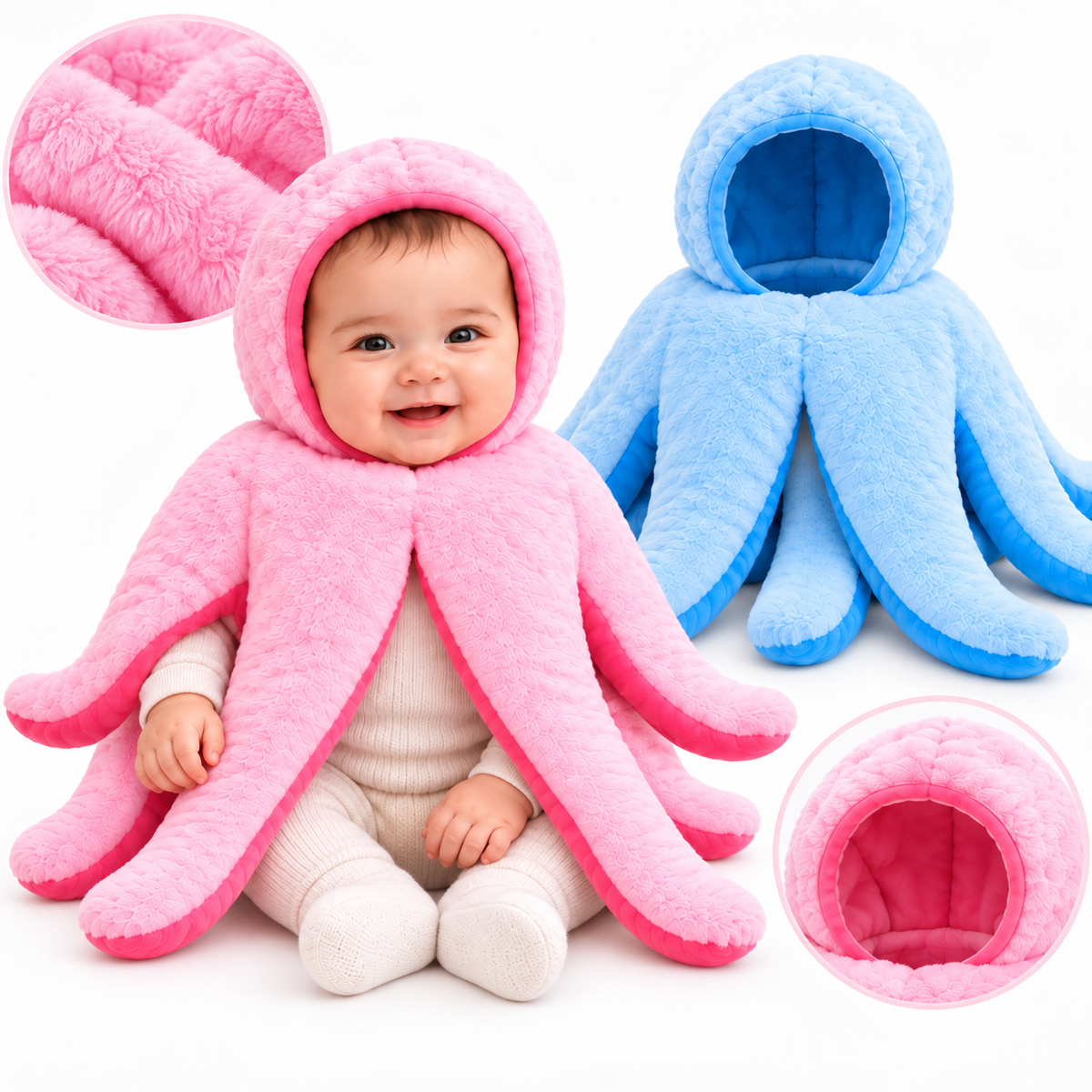 Costume Bébé Pieuvre Doux et Confortable – زيّ أطفال على شكل أخطبوط ناعم ومريح