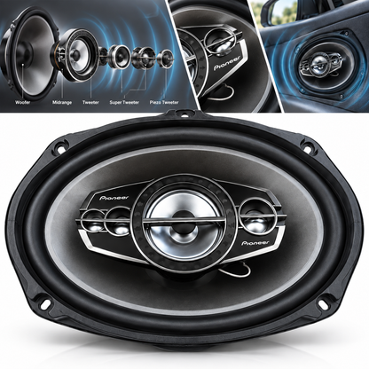 Haut-parleurs de voiture Pioneer TS-A6995R 6x9 pouces 600 W