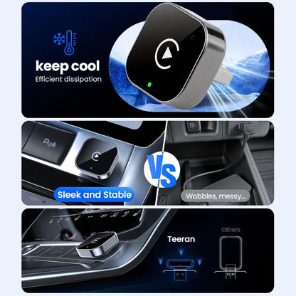 Adaptateur Sans Fil CarPlay et Android Auto pour Voitures - محول السيارة الذكي 2 في 1