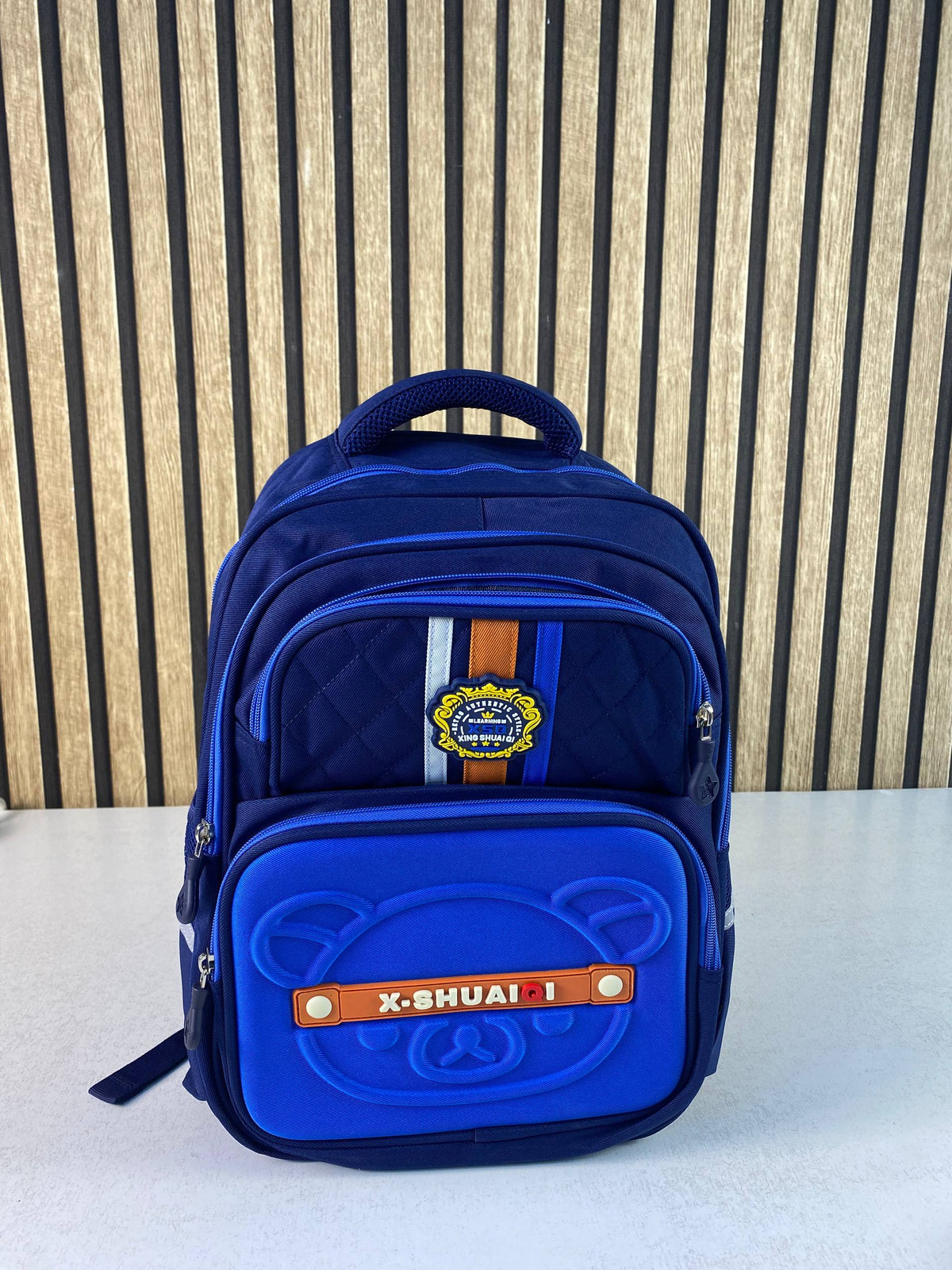 Sac à Dos Scolaire Style Kawaii Grand Volume Tissu Imperméable Bleu SACKDS18B - حقيبة مدرسية بتصميم كاوايي