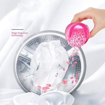 Perles adoucissantes parfumées pour le linge – 50 perles à utiliser en machine pour un linge frais et propre -حبيبات معطرة لتنعيم الأقمشة - 50 قطعة من