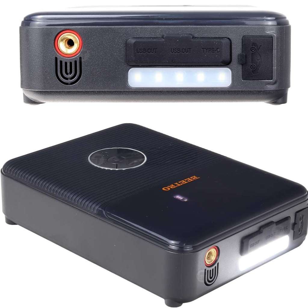 Booster de Batterie 2000A avec Power Bank 21800 mAh et Compresseur 10 Bar – جهاز تعزيز البطارية بقوة 2000 أمبير مع بنك طاقة بسعة 21800 مللي أمبير وضاغط هواء