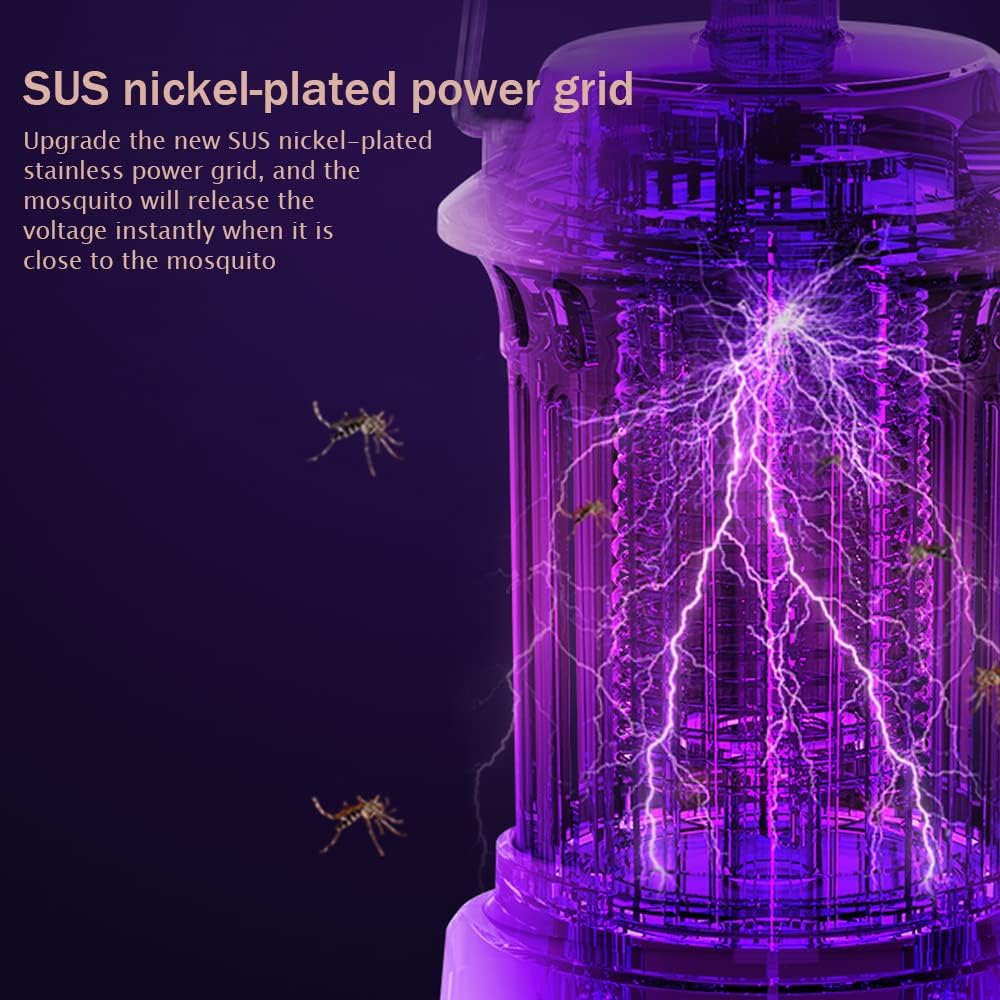 lanterne anti-moustique et lamp de camping 2in1 lumière 62 UV rechargeble