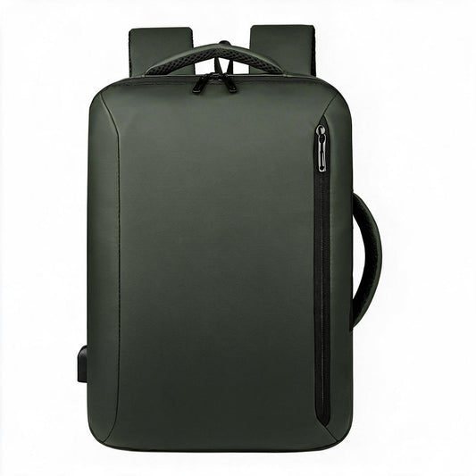 Sac à Dos Business Voyage pour Homme Convertible en Sac à Main Poche Extensible Vert SACHM01V - حقيبة ظهر للرجال متعددة الاستخدامات للكمبيوتر المحمول
