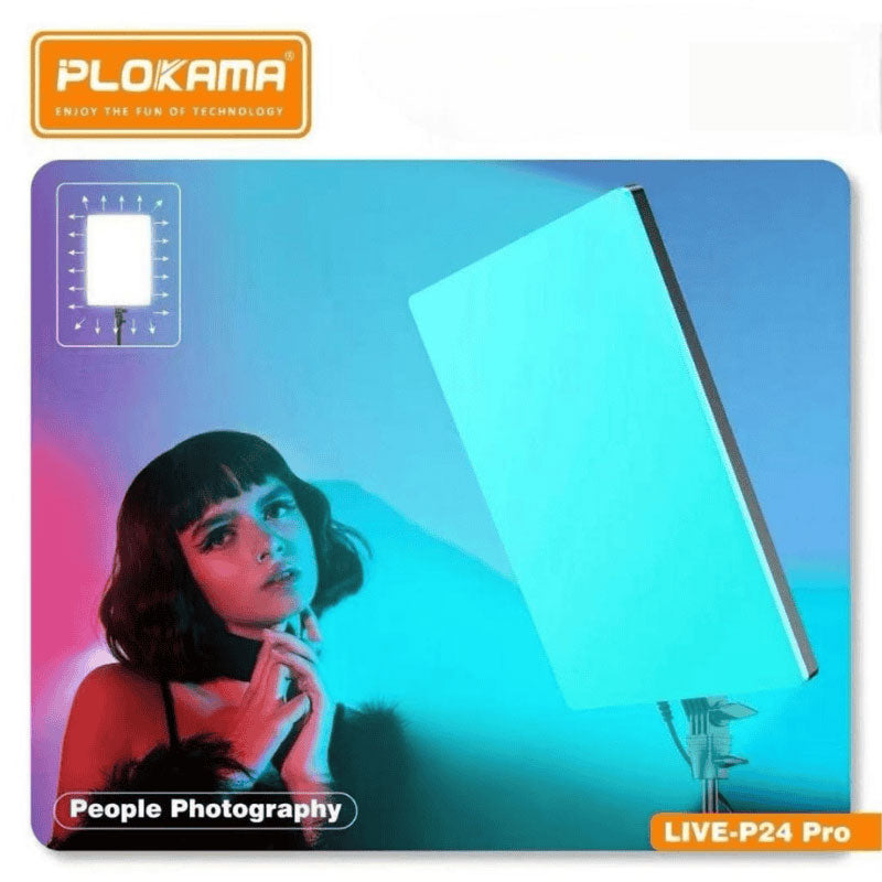 RGB Panel et LED Fill Light RGB 80W PLOKAMA LIVE-P24 Pro – لوحة إضاءة إحترافية