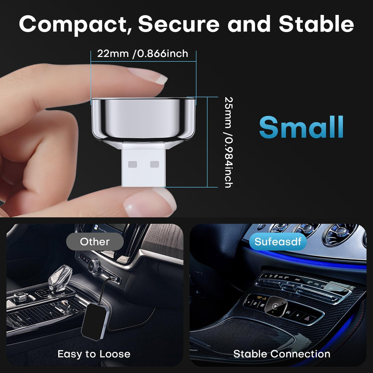 Adaptateur Sans Fil CarPlay et Android Auto pour Voitures - محول السيارة الذكي 2 في 1