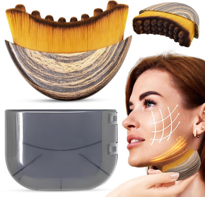Brosse de Massage Lymphatique pour Visage et Mâchoire - فرشاة مساج للوجه وتحديد الفك