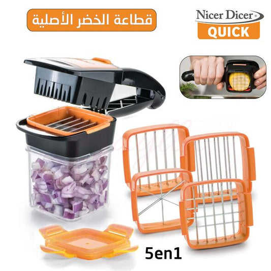 Home Chef Nicer Dicer Multi-Cutter 5en1 Pour Fruits Et Légumes