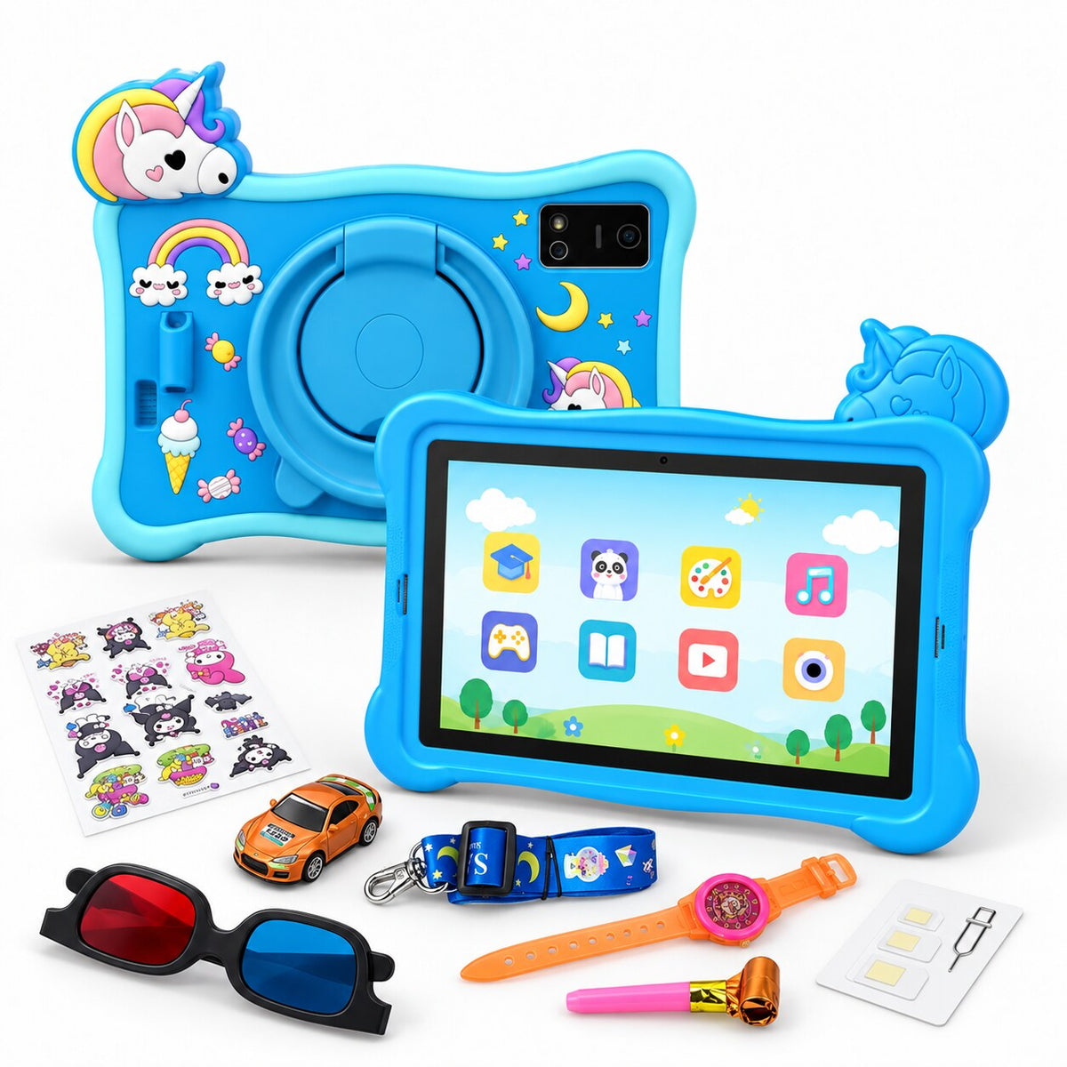 Tablette Éducative Pour Enfants 7 Pouces Android, 4G 256GB 12GB RAM - تابلت أطفال تعليمية 7 بوصة