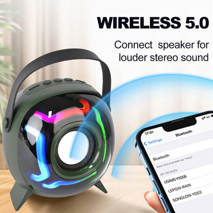 Haut-Parleur Bluetooth Portable avec Microphone Super Bass - مكبر صوت محمول مع ميكروفون لاسلكي وصوت نقي