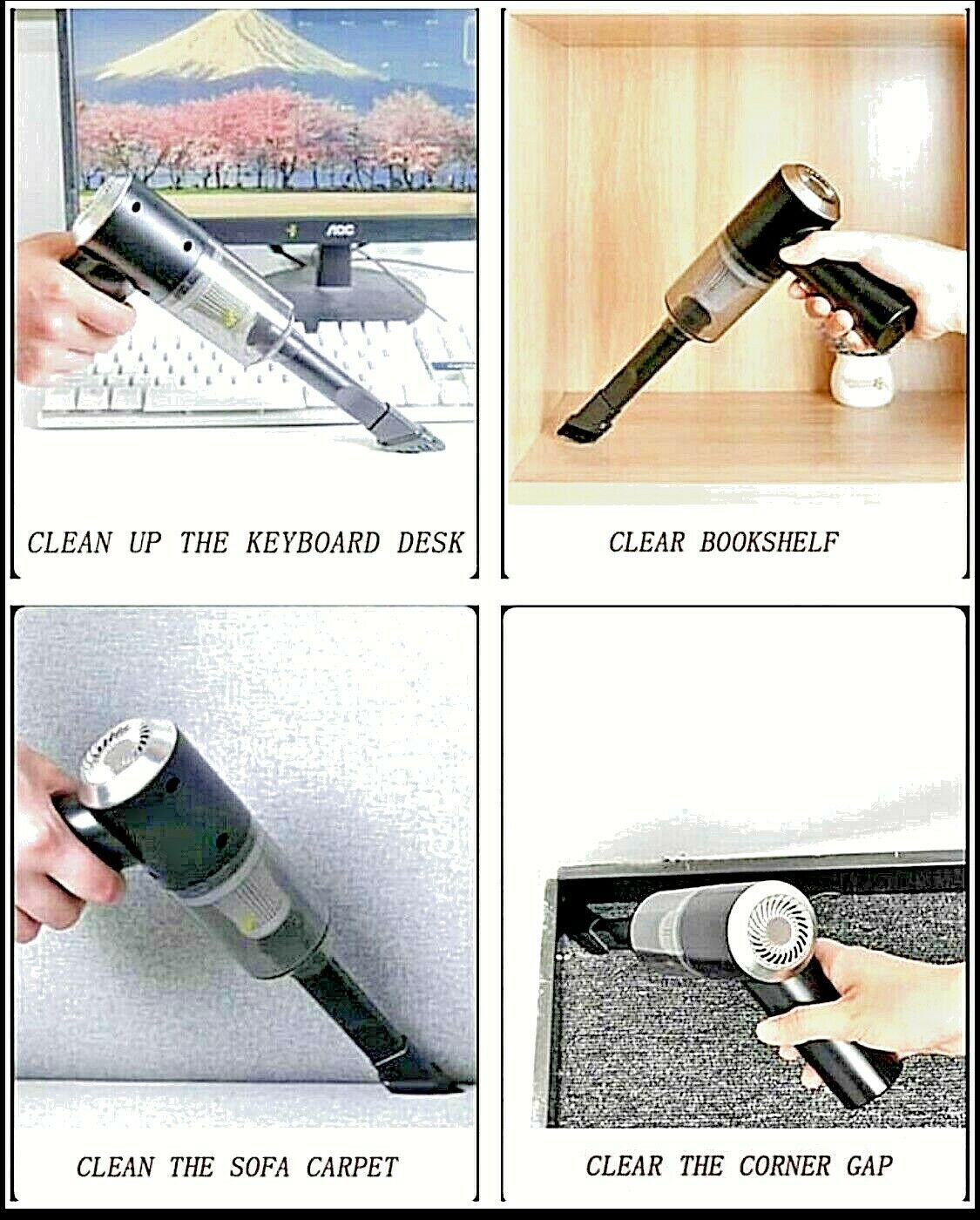 Aspirateur sans fil 2 In 1 Vacuum Cleaner For Car et Home 12V 120 W