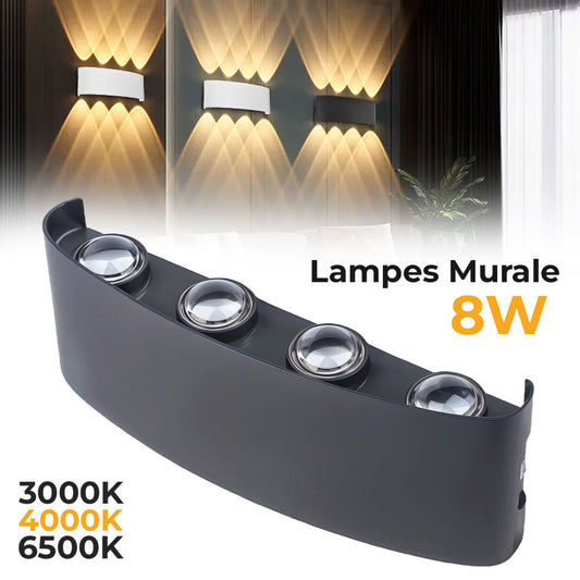 Applique Murale étanche LED 8W Lumière Blanc Chaud 6500K – مصباح جداري تنزوت
