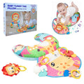 Coussin de Jeu Bébé - Jouet d'Éveil Sensoriel Montessori avec Animaux Sonores – وسادة البطن للرضع