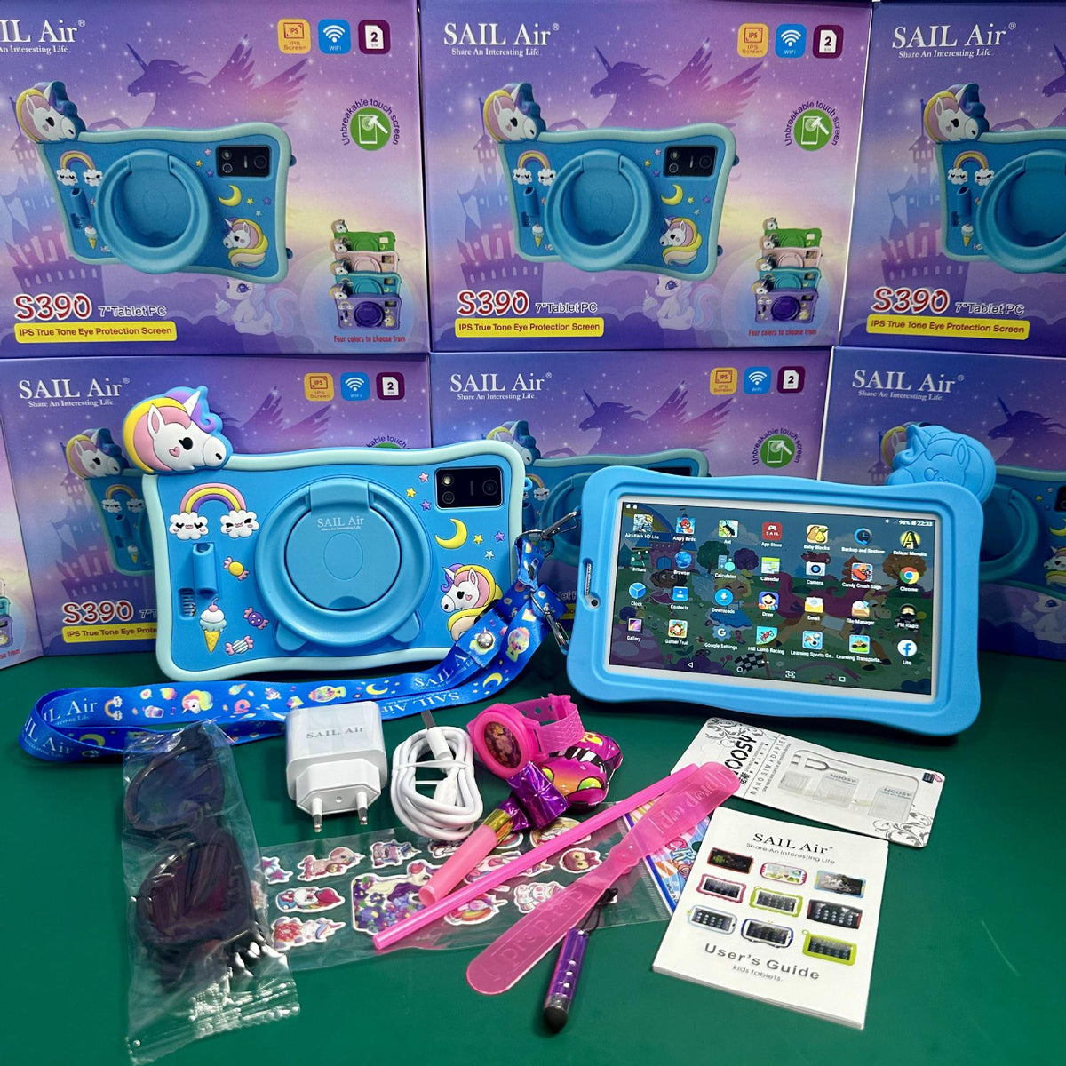 Tablette Éducative Pour Enfants 7 Pouces Android, 4G 256GB 12GB RAM - تابلت أطفال تعليمية 7 بوصة