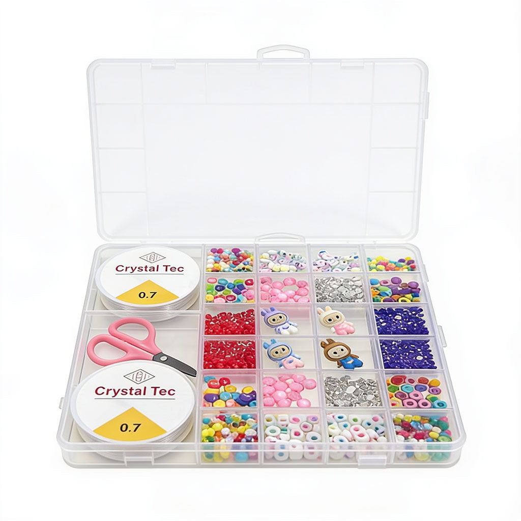 Ensemble de Pendentifs Assorties pour Création de Bijoux DIY - علبة الخرز المتنوعة والشاملة لصناعة الإكسسوارات والأساور يدويًا