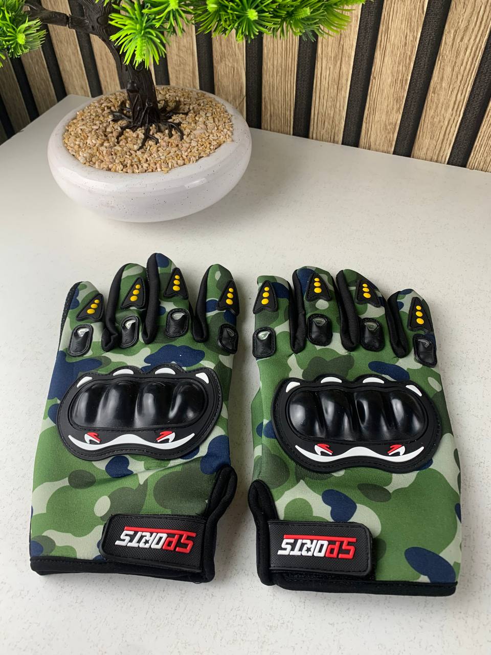 Gants de Moto Respirants Pro Biker à Doigts Longs V2 – قفازات إحترافية للدرجات النارية