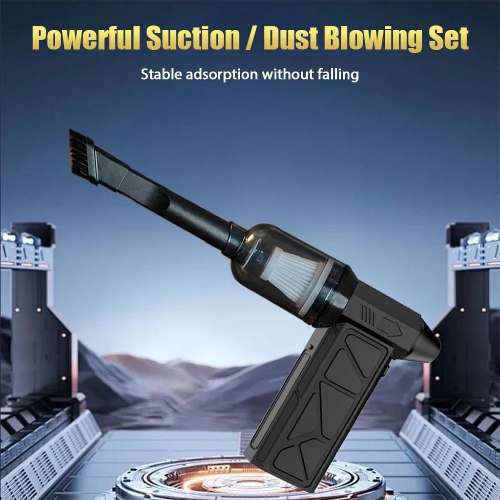 Souffleur et Aspirateur Portable avec Ventilateur Turbo à Jet 2en1 4 Vitesses – جهاز نسف الهواء ومكنسة كهربائية محمول