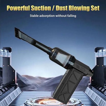Souffleur et Aspirateur Portable avec Ventilateur Turbo à Jet 2en1 4 Vitesses – جهاز نسف الهواء ومكنسة كهربائية محمول