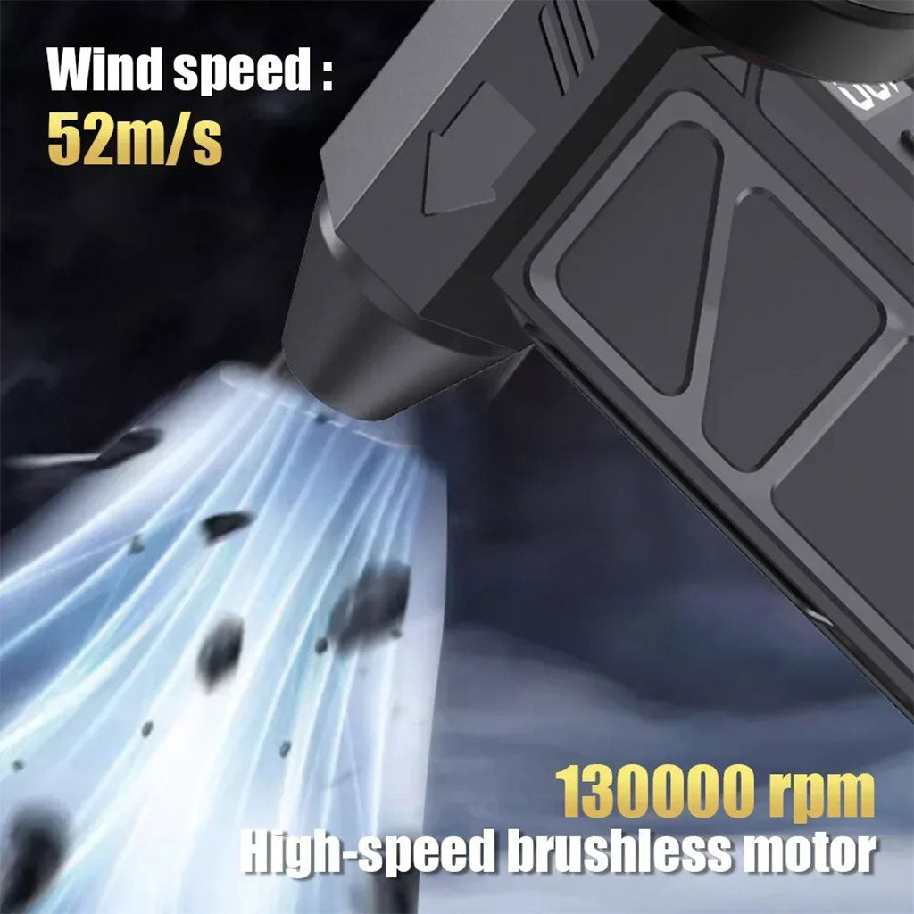 Souffleur et Aspirateur Portable avec Ventilateur Turbo à Jet 2en1 4 Vitesses – جهاز نسف الهواء ومكنسة كهربائية محمول