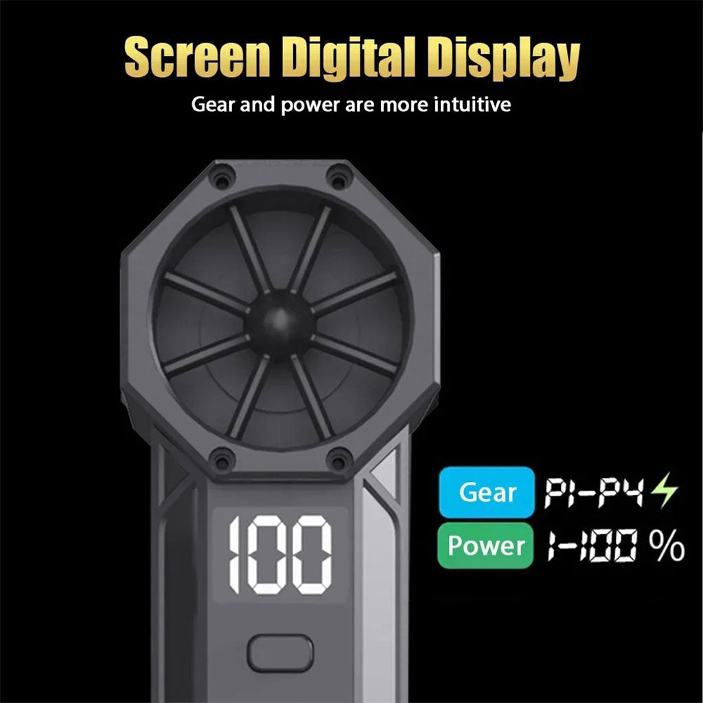 Souffleur et Aspirateur Portable avec Ventilateur Turbo à Jet 2en1 4 Vitesses – جهاز نسف الهواء ومكنسة كهربائية محمول