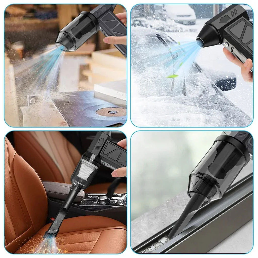 Souffleur et Aspirateur Portable avec Ventilateur Turbo à Jet 2en1 4 Vitesses – جهاز نسف الهواء ومكنسة كهربائية محمول