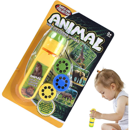 Projecteur Lampe de Poche pour Enfants avec 3 disques 24 Images - جهاز عرض الصور الملونة