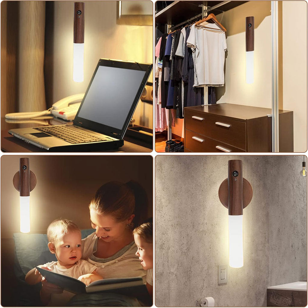 Pack 2 applique murale magnétique à détecteur de mouvement avec batterie rechargeable – طقم مصباحين بمستشعر حركة