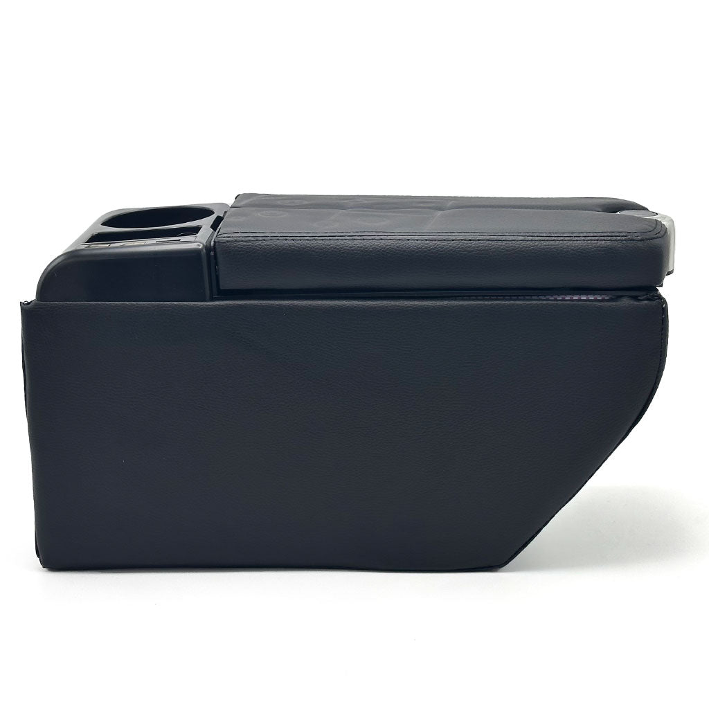 Organisateur de Console Centrale Voiture avec Accoudoir et Porte-Gobelet USB – منظم أغراض ومسند سيارة