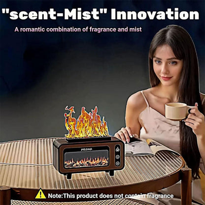 Diffuseur d’huiles essentielles et humidificateur à flamme