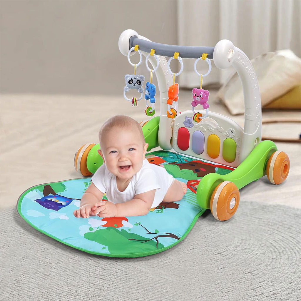 Tapis de marche 2 en 1 pour enfants avec jouets pour bébés – بساط ألعاب ومشاية للأطفال