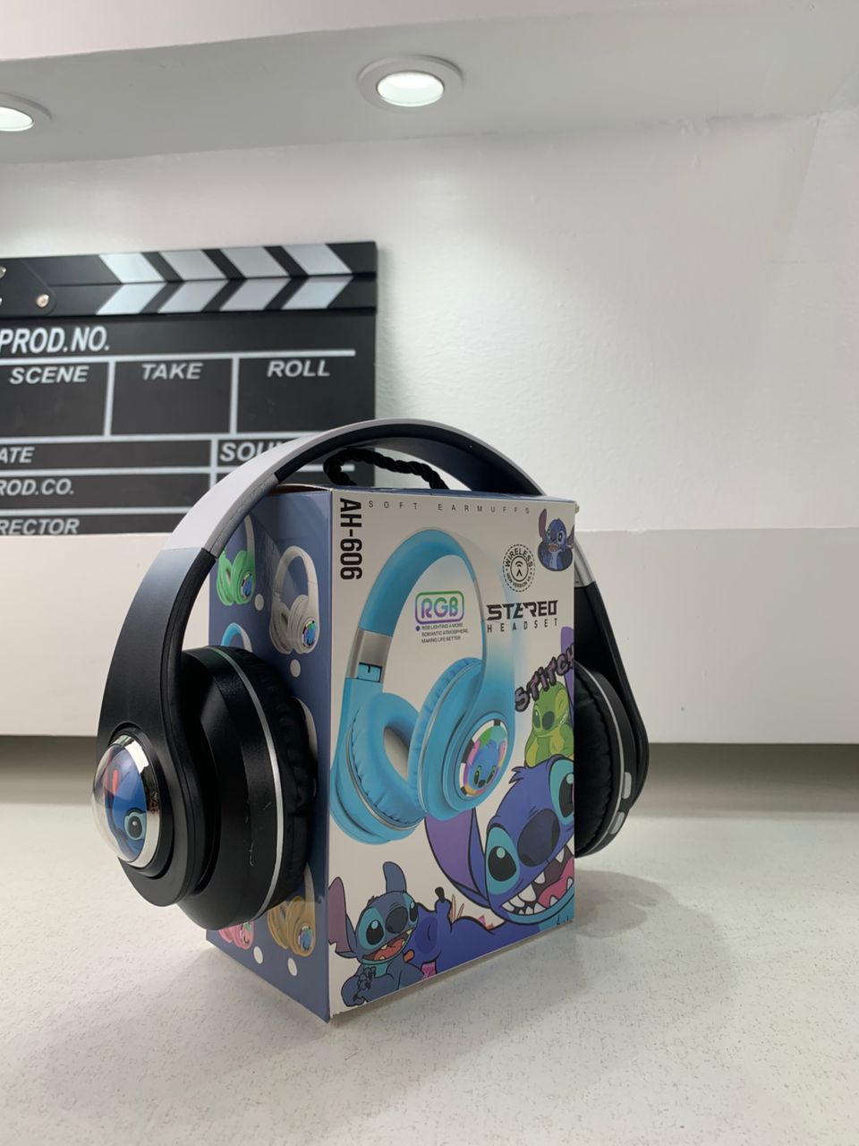 Casque Audio Design Stitch pour Enfants avec Connexion Bluetooth, USB et Carte TF – سماعات رأس للأطفال ستيتش