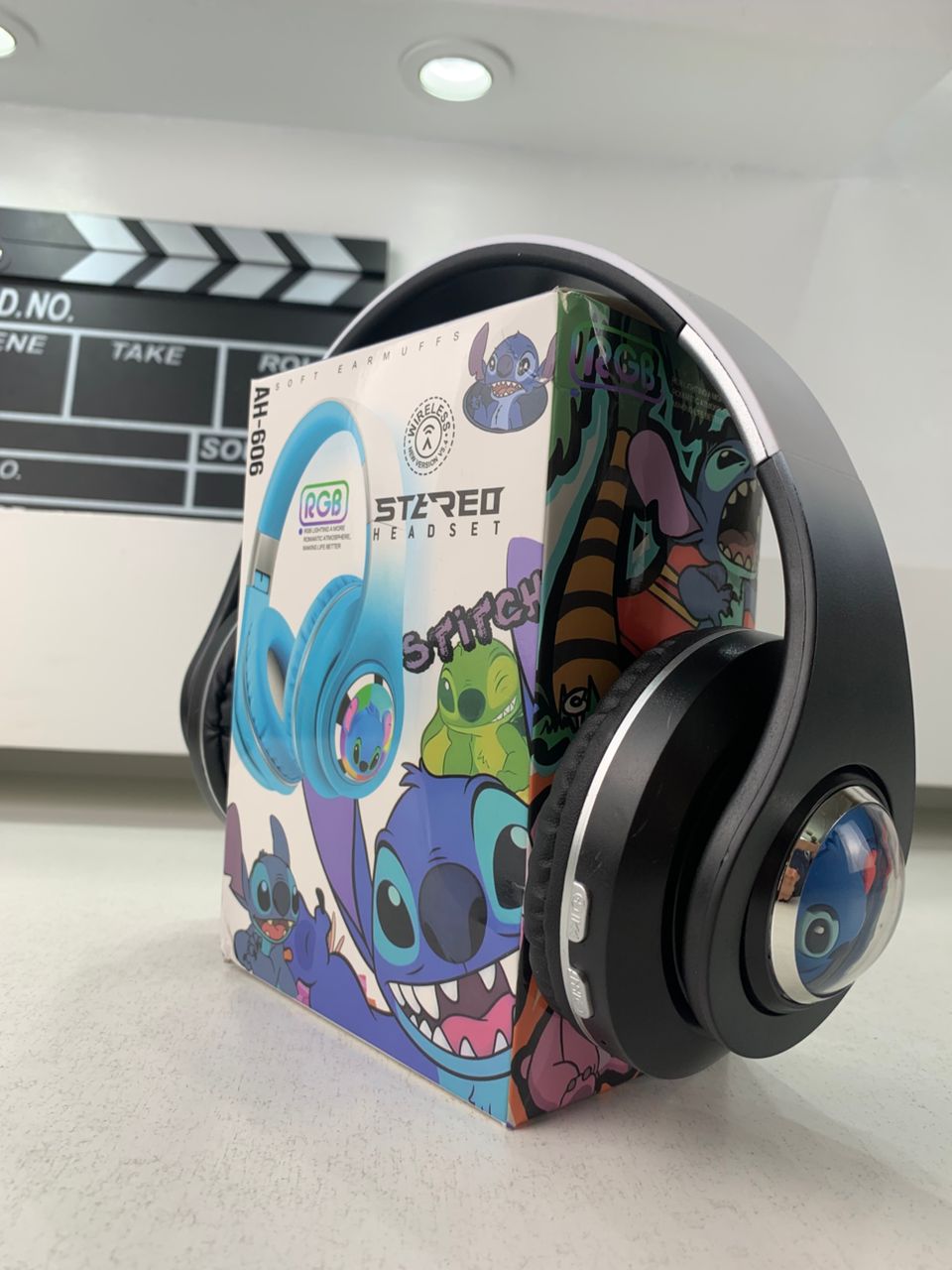 Casque Audio Design Stitch pour Enfants avec Connexion Bluetooth, USB et Carte TF – سماعات رأس للأطفال ستيتش