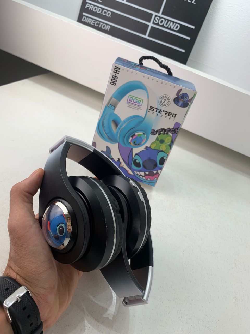 Casque Audio Design Stitch pour Enfants avec Connexion Bluetooth, USB et Carte TF – سماعات رأس للأطفال ستيتش