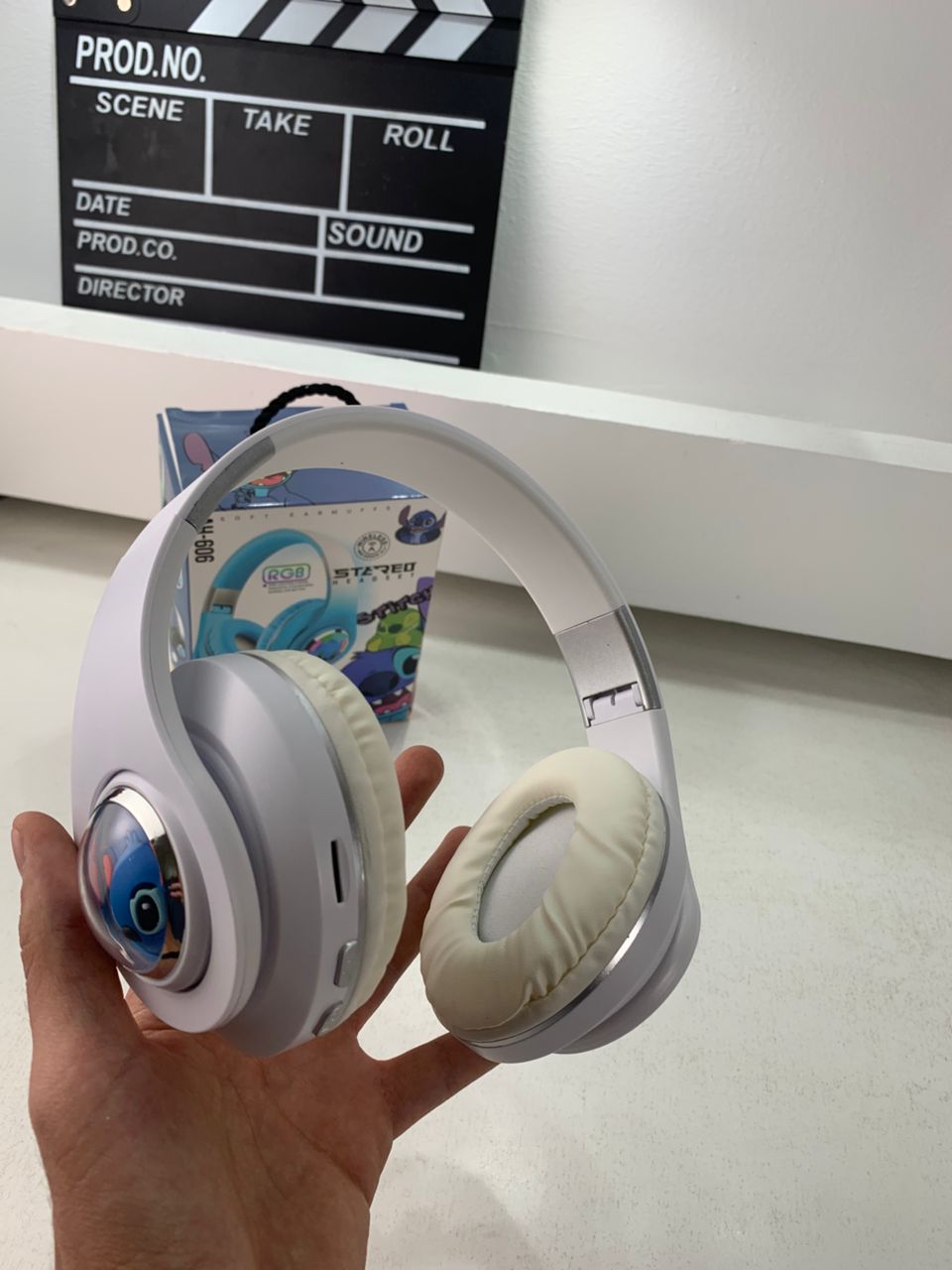 Casque Audio Design Stitch pour Enfants avec Connexion Bluetooth, USB et Carte TF – سماعات رأس للأطفال ستيتش