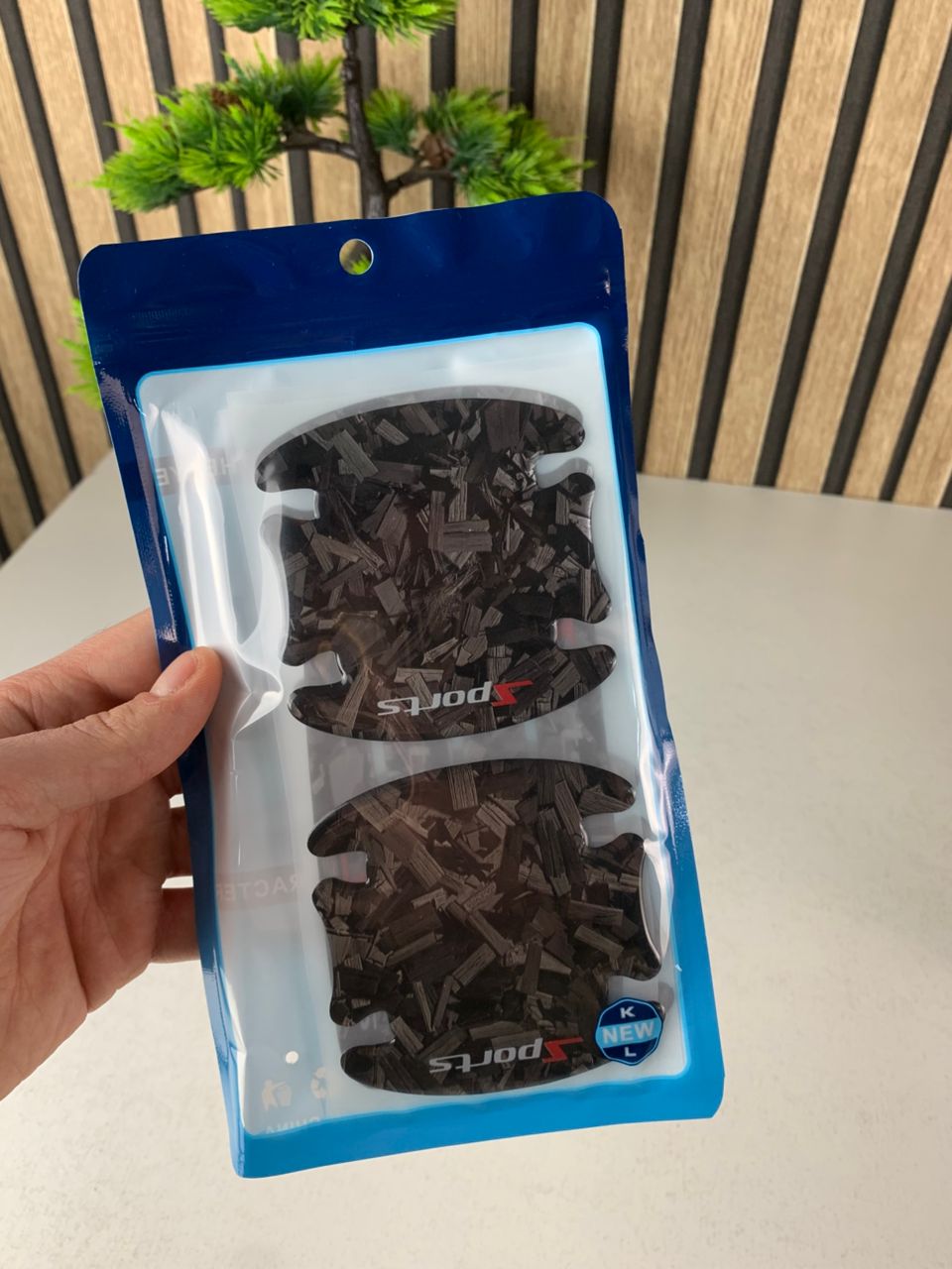 Autocollants de Poignée pour Porte de Voiture Protection Anti-Rayures 8Pcs