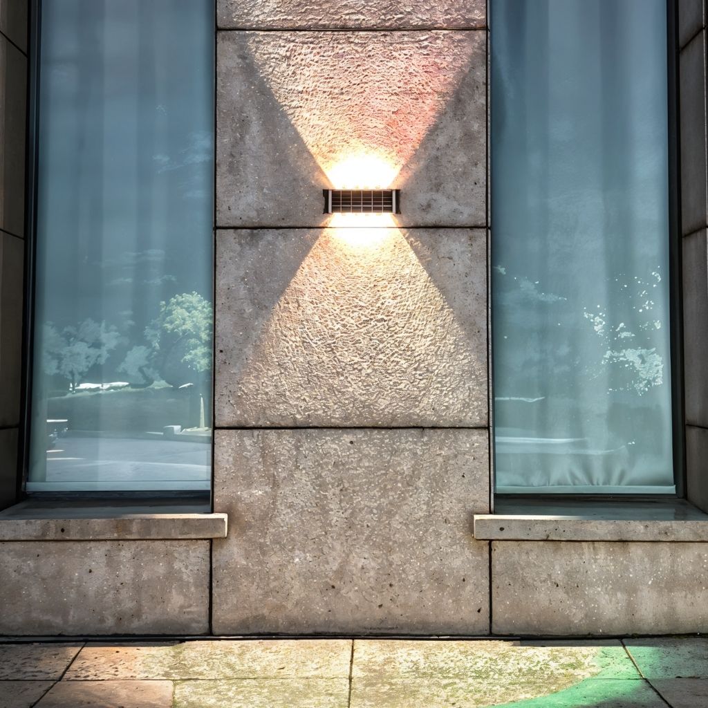 2x PCS Projecteur Solaire Étanche IP65 pour Jardin et Terrasse