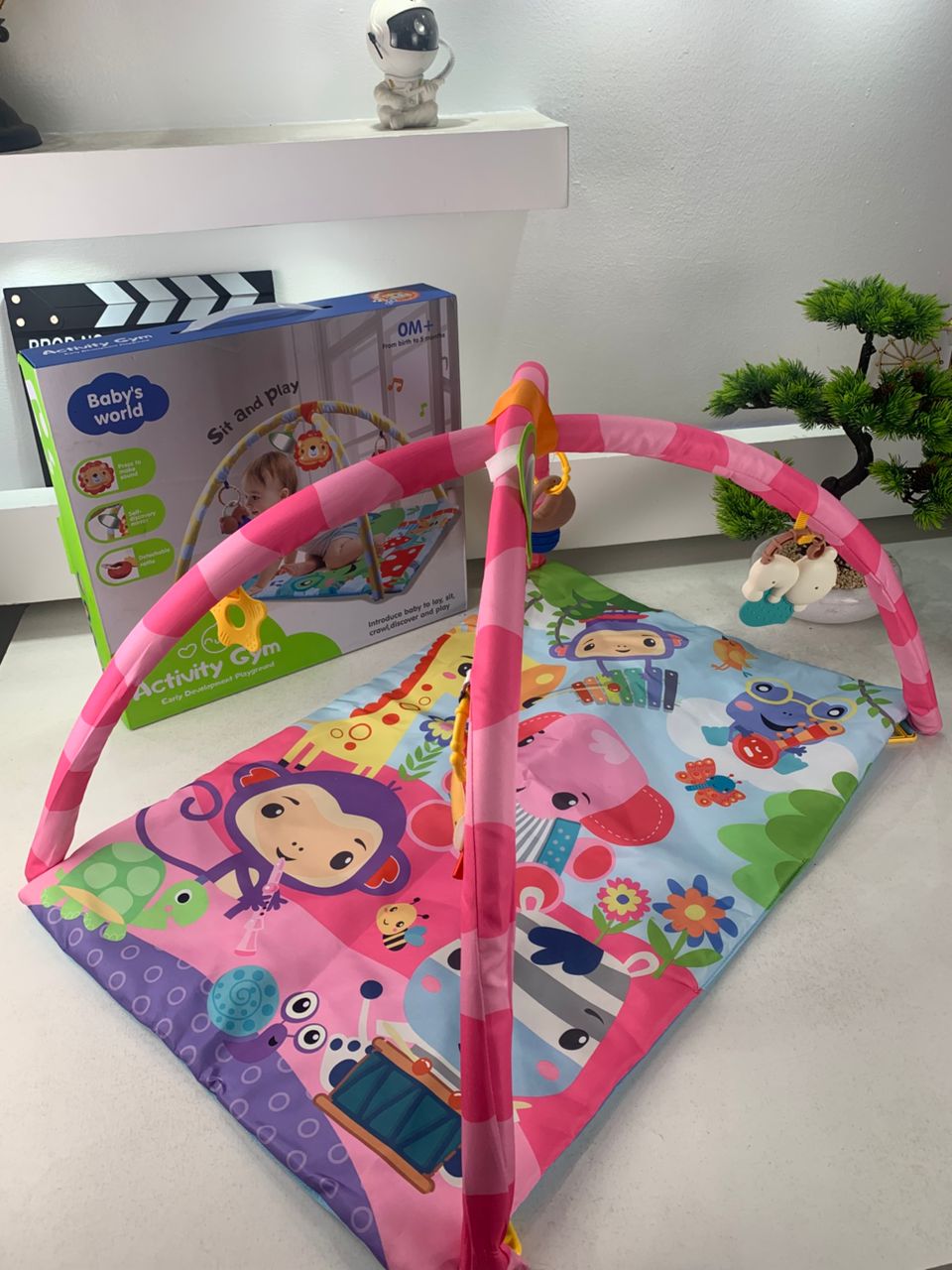 Tapis D’Eveil Animaux pour Bébé avec Miroir – بساط الألعاب لرضيع