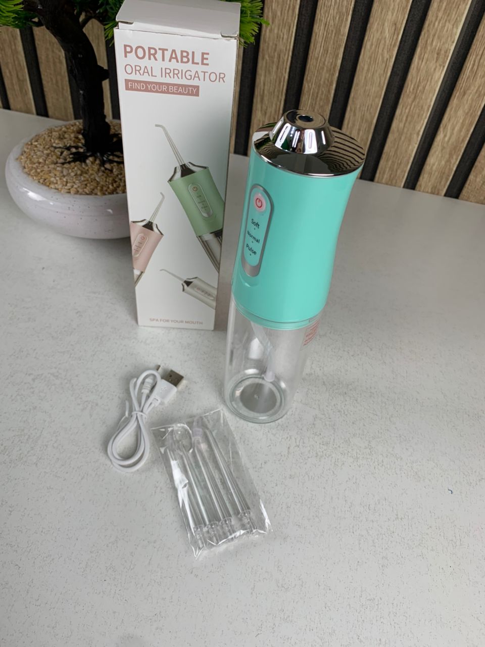 Hydropulseur dentaire électrique sans fil Rechargeable par USB – جهاز تنظيف الأسنان