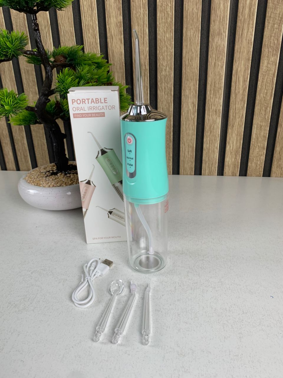 Hydropulseur dentaire électrique sans fil Rechargeable par USB – جهاز تنظيف الأسنان