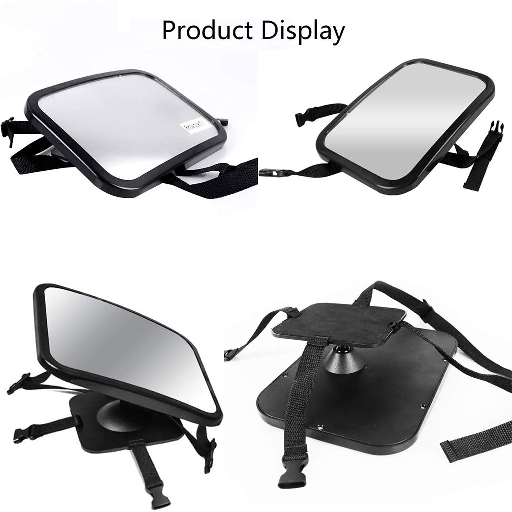 Rétroviseur pour siège auto bébé grand angle rotatif à 360 degré – مرآة خلفية لمراقبة الأطفال