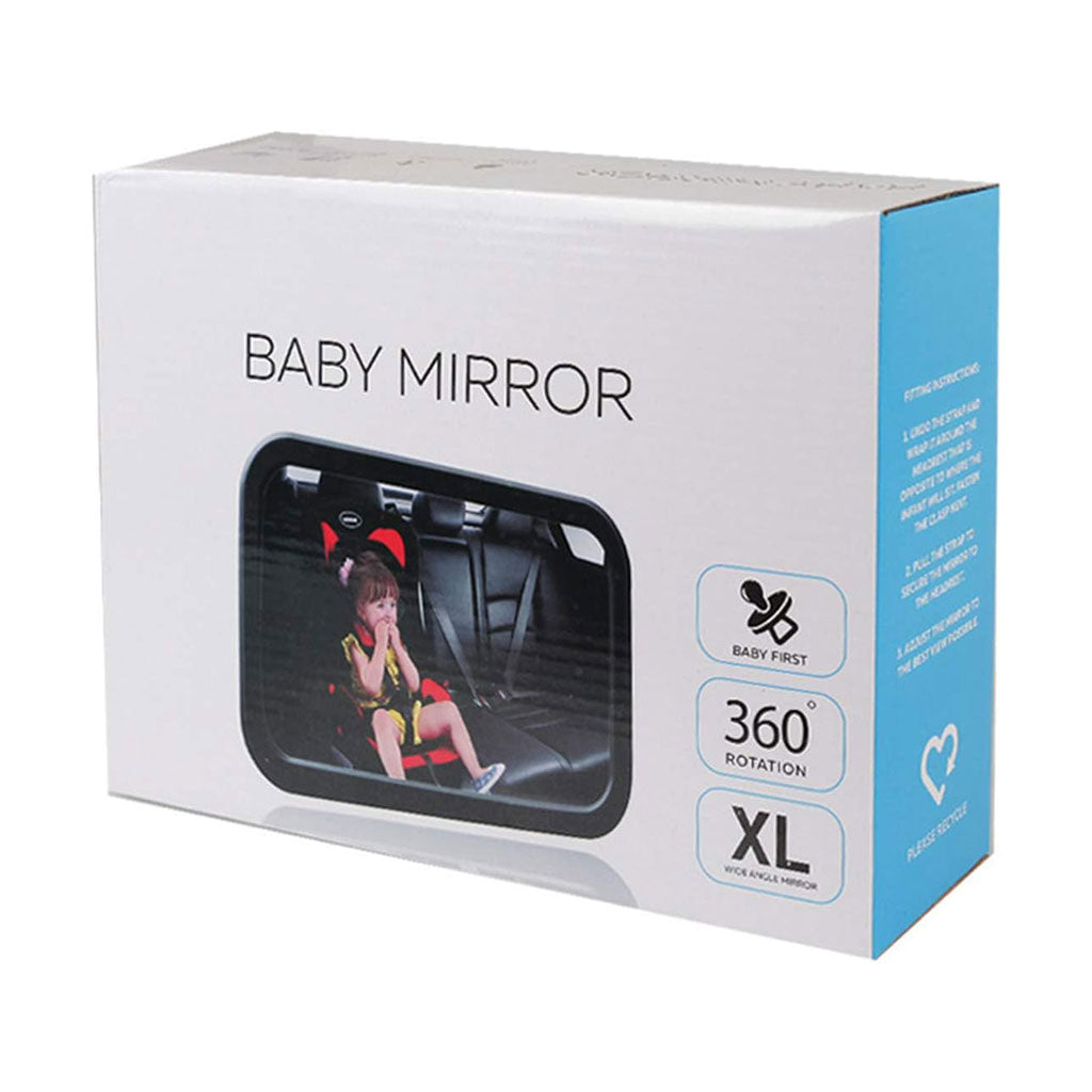Rétroviseur pour siège auto bébé grand angle rotatif à 360 degré – مرآة خلفية لمراقبة الأطفال