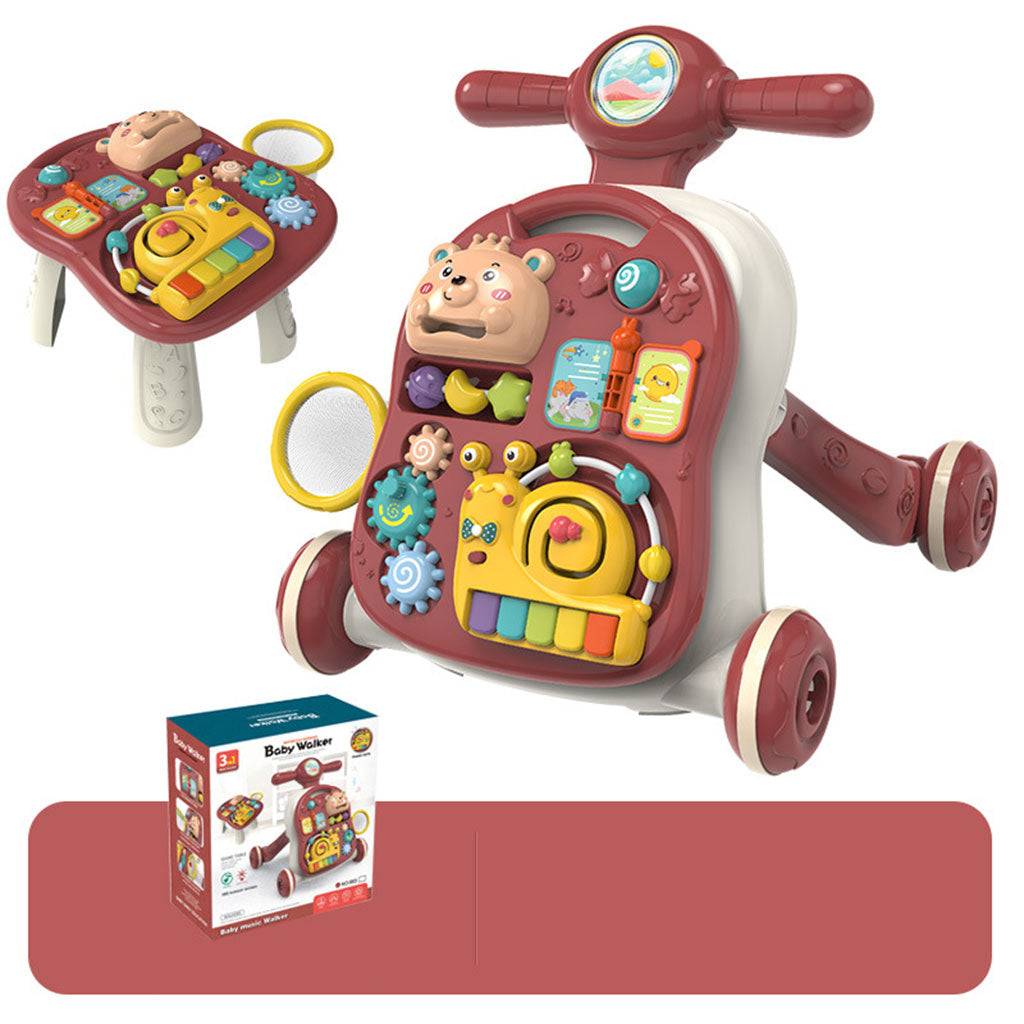 Trotteur 3en1 avec Musique et Lumières Baby Walker – دراجة أطفال ومشاية موسيقية