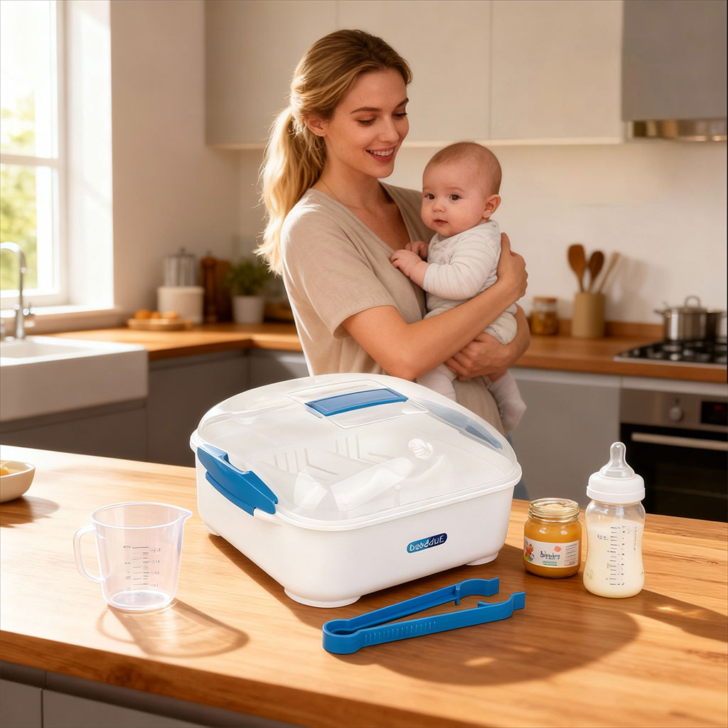 Stérilisateur à micro-ondes pour biberon bébé Bebe Due – معقم قارورات الرضع