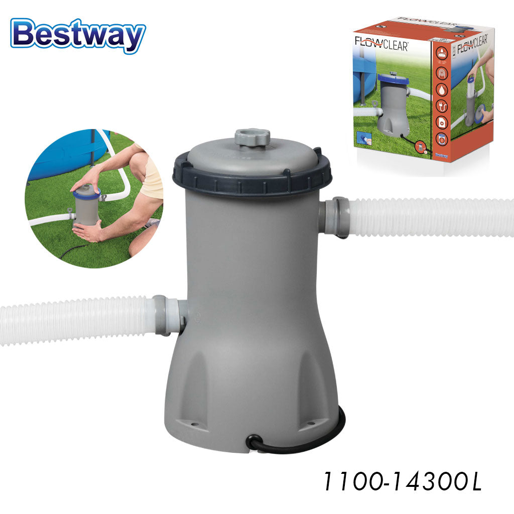 FlowClear Pompe de Filtre à Cartouche 1100-14300L Bestway 58383 تنزوت