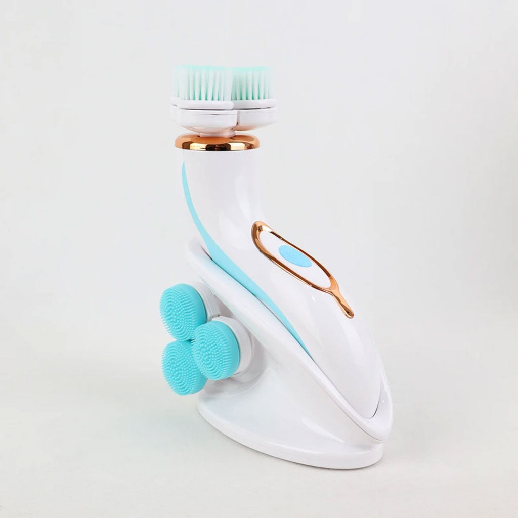 Brosse Nettoyante Électrique Cnaier AE-8788 3 Têtes Rotatives Recharge USB – جهاز تنظيف البشرة بعمق