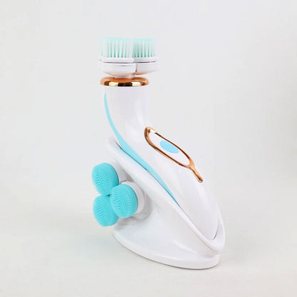 Brosse Nettoyante Électrique Cnaier AE-8788 3 Têtes Rotatives Recharge USB – جهاز تنظيف البشرة بعمق