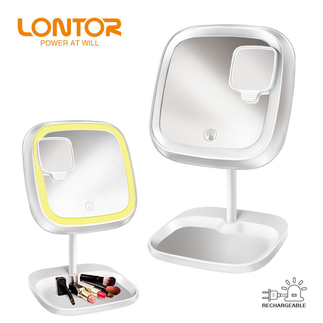 Lontor Lampe Miroir De Maquillage Avec Eclairage Rechargeable تنزوت