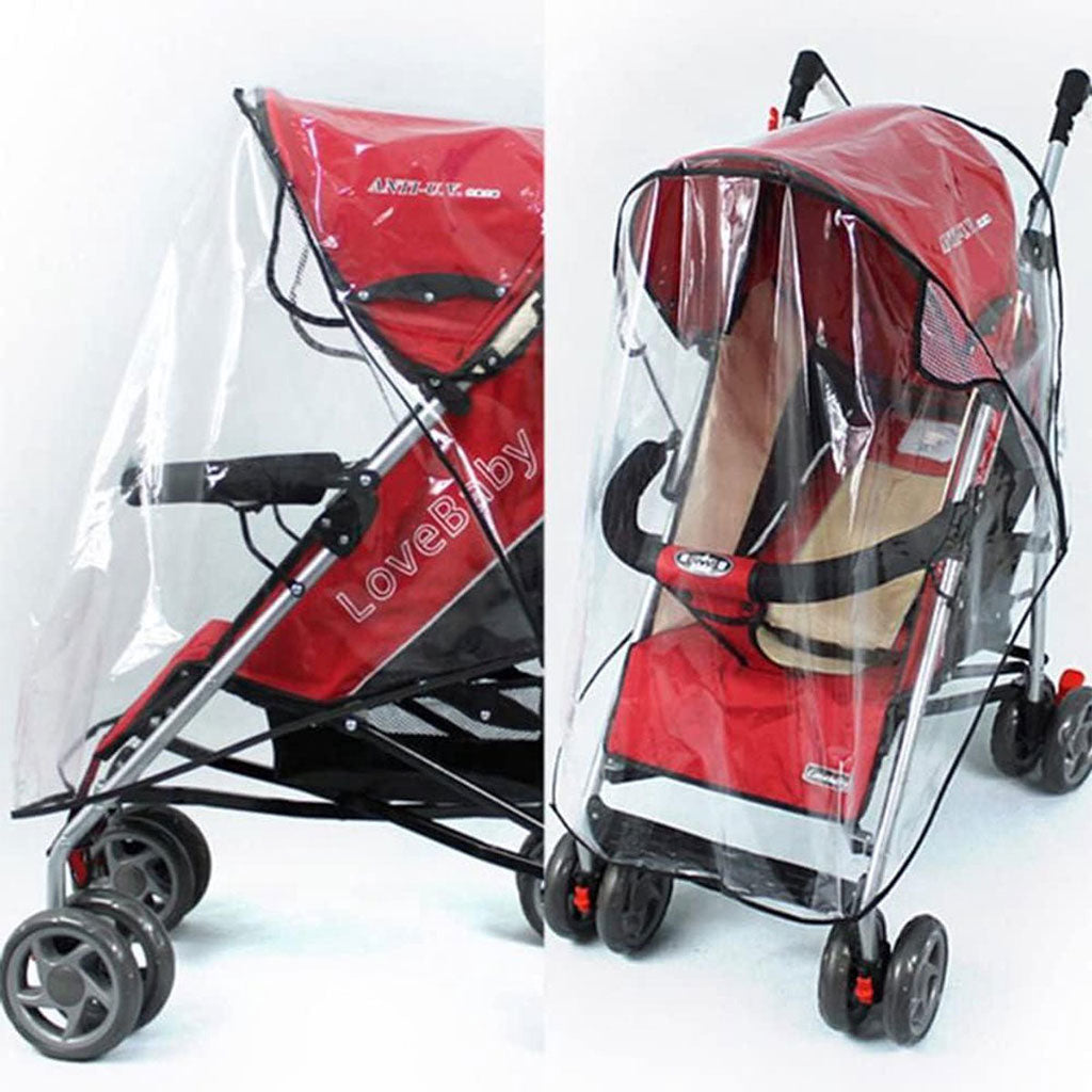 Housse Poussette Transparente et Imperméable Taille Standard – غطاء عربة الأطفال