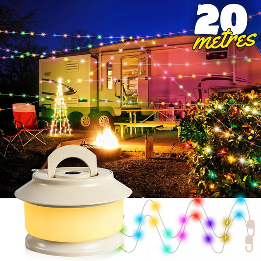 Guirlande Lumineuse Extérieure Rechargeable 20M - مصابيح سلسلة قابلة لإعادة الشحن تنزوت